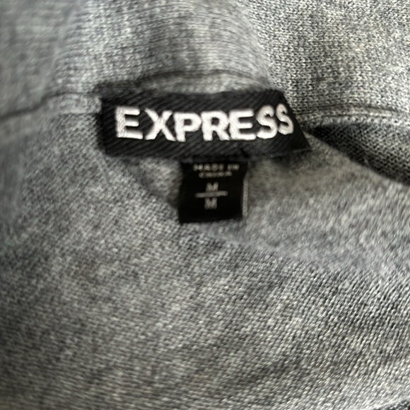 EXPRESS Gray Open Front Lightweight Cardigan Size Medium - Picture 7 of 8